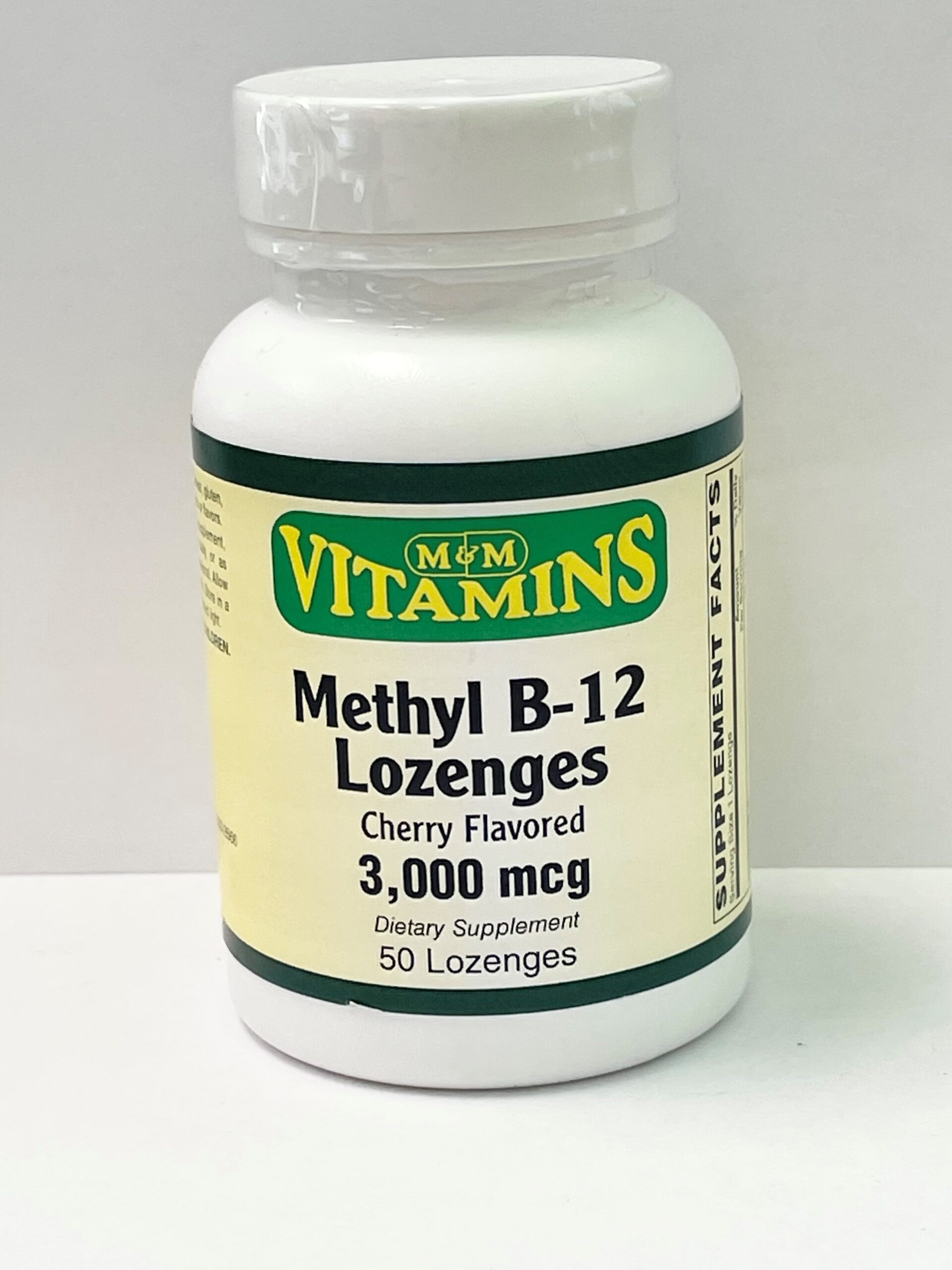 M&M Vitamins Brand, METHYL B-12 LOZENGES 3000 MCG 50 LOZ - M And M ...