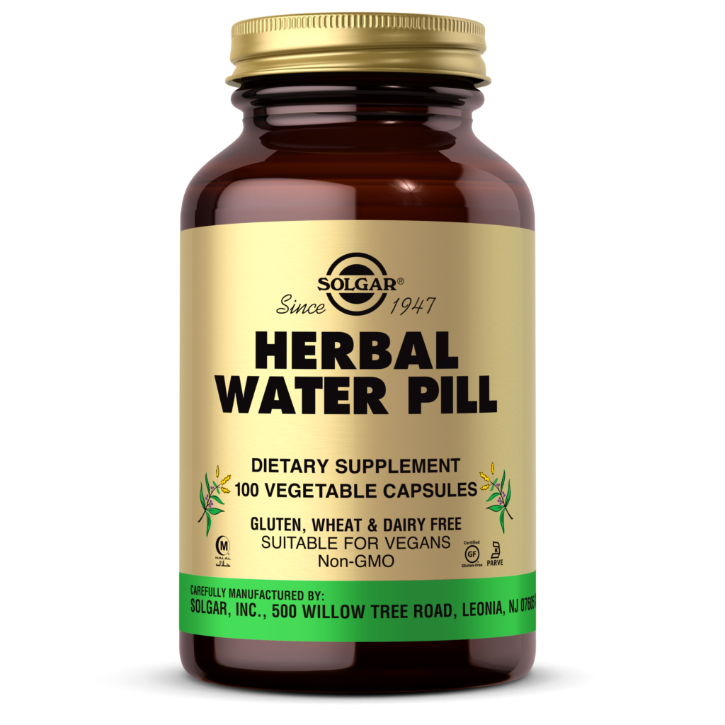Solgar, Herbal Water Pill Vegetable Capsules 100 CAP M and M Vitamins