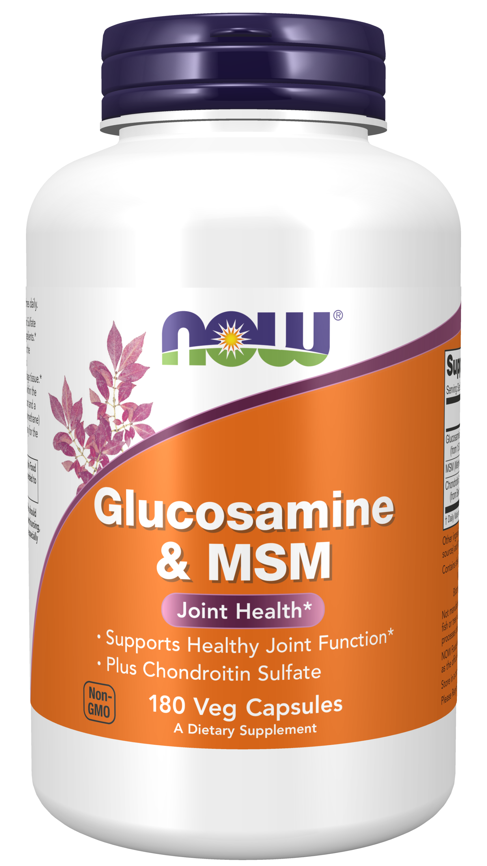 NOW Supplements, Glucosamine & MSM Plus Chondroitin Sulfate, Joint ...